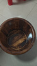 川柏香实木泡脚桶木桶洗脚盆木桶家用足浴桶泡脚木质香柏木碳化木制脚盆 30cm 【碳化无盖】+艾草30包 实拍图