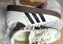 adidas「T头鞋」VL COURT复古休闲板鞋德训鞋男女阿迪达斯轻运动 汉玉白/黑色/树脂黄   38 实拍图