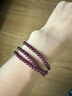 石玥珠宝收藏级4mm紫牙乌石榴石手链项链转运珠天然手串男女士款 水晶玛瑙 实拍图
