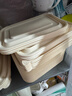 云蕾一次性餐盒带盖饭盒餐具打包盒食品级可降解玉米淀粉1000ML*20套 实拍图