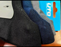 悠途（UTO）户外专业透气速干马拉松跑步袜防滑减震越野袜 三双装 黑色/深灰/藏蓝色-男款 L (43-45) 男 实拍图