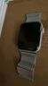Apple/苹果 Watch SE 智能手表GPS款44毫米银色铝金属表壳丹宁色运动型表带M/L MXFC3CH/B 实拍图