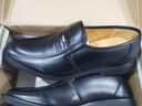 蜻蜓牌（DRAGON-FLY）【100%全牛皮】皮鞋男士真皮正装鞋男套脚男皮鞋软底英伦透气皮鞋 黑色【四季款】 42 实拍图
