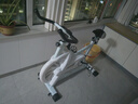 汗马 【智能游戏APP】动感单车家用运动器材健身车室内脚踏自行车 顶配APP+物磁双阻+弹簧减震白 实拍图