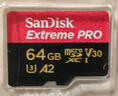 闪迪（SanDisk）64GB TF（MicroSD）存储卡 U3 C10 A2 V30 4K 至尊超极速移动版内存卡 读速200MB/s 实拍图