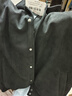 顶峰保罗（Dingfengbaoluo）夹克外套男士秋冬休闲宽松潮麂皮绒上衣美式棒球服YM9921黑色M 实拍图