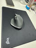 罗技（Logitech）办公游戏锁边鼠标垫 电竞鼠标垫 3MM细面加厚游戏办公小号鼠标垫  笔记本电脑橡胶防滑 曜石黑鼠标垫（250*300*3MM） 实拍图