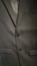 罗蒙（ROMON）西服套装男士小西装外套职业正装修身休闲伴郎服 黑色XL 实拍图