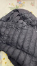 雪中飞羽绒内胆女轻薄羽绒服女短款新款冬季内搭修身时尚羽绒服外 黑色 2XL (175) 实拍图