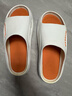 回力居家男士拖鞋室外穿四季防滑臭沙滩凉拖鞋HL02331白橙色42-43码 实拍图