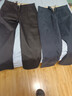 罗蒙（ROMON）纯棉休闲长裤百搭男士2025秋冬季加绒宽松直筒高端商务弹力西裤子 蓝灰 春秋款 34 【腰围2尺7】 实拍图