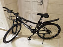 凤凰铝合金山地自行车成年人男士女士油刹可锁双减震山地车自行车学生 耀夜黑/全轴承/辐条轮 26英寸（适合身高160-180） 24速凤凰定位变速【碳钢车架】 实拍图