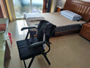 竹相随折叠电脑椅午休椅家用会议职员椅麻将椅凳子可躺学生宿舍靠背椅子 加粗加固-耐磨棉麻【炫酷黑】 实拍图