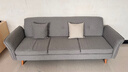源氏木语布艺沙发床简易客厅两用多功能折叠床北欧小户型三人沙发 亚麻灰 实拍图