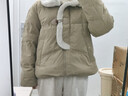 森马（Semir）森马羽绒服女新中式仿兔毛领短款保暖外套24冬新款109724113017 实拍图