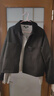 优衣库女装休闲拉链短茄克/外套巴恩风翻领时尚夹克 新款479208 09 黑色 XL /165/92A 实拍图