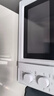 美的（Midea）家用小型快捷微波炉 双旋钮操控 一级能效五档火力 智能解冻360°旋转加热   M13J 乳白色 M13J 实拍图