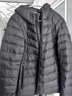 坦博尔轻薄羽绒服男士短款连帽宽松简约保暖外套TF236209 黑色 175  实拍图