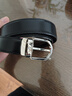 万宝龙（MONTBLANC）椭圆马蹄针扣黑棕双面腰带皮带 38157/128135 实拍图