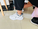 回力男鞋软底跑步运动鞋秋冬季新款男士休闲小白鞋子 白深蓝(皮面) 43 实拍图
