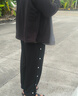 NASALIKE官方潮牌裤子男秋冬季全开秒脱排扣裤运动训练休闲裤篮球束脚长裤 NASA联名-黑色 全开扣款 3XL （推荐155-170斤） 实拍图