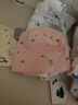爱宝适婴儿帽子纯棉四季款0-6个月新生儿胎帽宝宝囟门帽2件装 粉+黄S264 实拍图
