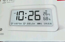 得力（deli）儿童节礼物充电电子闹钟背光家用学生儿童温湿度计床头钟开学升学必备白 LE103A开学必备礼物 实拍图