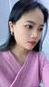 DAVA奥特莱斯特价18K金三生三世镶钻耳环高级感耳扣耳钉耳圈耳饰女 251三生三世镶钻耳钉 实拍图