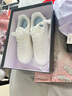 达芙妮官方小白鞋女2025年秋冬爆款女鞋透气百搭运动休闲女鞋厚底板鞋女 白色【平底款 跟高3.5cm】 35 实拍图