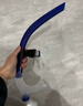 LEOSOXS游泳呼吸管浮潜呼吸管自由泳配件下水游泳训练练习换气装备换气管 浮潜呼吸管【透明宝蓝】约48cm 【舒适贴合不漏水】 实拍图