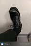 马登工装增高德比鞋男款厚底黑色大头商务通勤cleanfit英伦风休闲皮鞋 星耀黑【纳帕皮版磨砂】 41 男码 实拍图