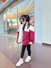 三叶豆女童加绒冲锋衣外套秋冬2025新款儿童衣服女孩加厚冬装三合一棉衣 红色-加绒单外套 140 cm 晒单实拍图