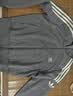adidas复古风针织休闲运动立领夹克早秋外套卫衣女阿迪达斯三叶草   影迹灰（推荐选大一码）   S 实拍图