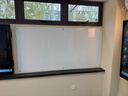博绘【免费上门安装】定制磁性钢化玻璃白板墙贴办公会议黑板家用教学培训写字板挂式可擦留言板公告栏 超白（免费上门安装） 120x240cm 实拍图
