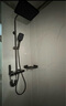 浪鲸恒温淋浴花洒套装钢琴花洒全套增压自洁沐浴器精铜浴室淋雨器 【枪灰恒温】智能数显 增压雨淋 实拍图