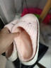 小熊小兔新款秋冬季情侣保暖学生男拖鞋女厚底防滑外穿居家棉拖鞋 小熊小兔棉拖-粉色 38-39 适合37-38 实拍图