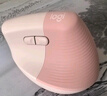 罗技（Logitech）Lift人体工学鼠标 垂直鼠标 小手鼠标 无线蓝牙鼠标 3台设备秒切换 带Logi Bolt接收器 粉色 实拍图