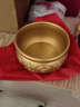 纳知轩聚宝盆纯黄铜风水摆件八方来财大号铜盆铜制招聚财开业客厅办公室 8cm肚径【红布包裹+送五帝钱+琉璃元宝】 实拍图
