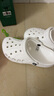 CROCS卡骆驰洞洞鞋贝雅男鞋女鞋轻便耐磨一脚蹬拖鞋休闲鞋|10126 白-100 37 /38(230mm) 实拍图