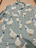 嫚熙（EMXEE）孕妇睡衣产后哺乳春秋季款月子服棉质家居服套装 嫚熙大鹅-两件套（不带哺乳口） L【适合115-135斤】 实拍图
