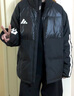 阿迪达斯（adidas）羽绒夹克男装 25冬季新款户外运动服跑步训练防风保暖立领羽绒服 黑色/主推款/绒子含量80% L 【建议体重140斤-160斤】 实拍图