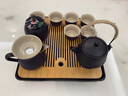 京东京造 茶具整套 功夫茶具陶瓷套装茶壶茶杯茶盘【黑陶提梁壶】 12件套  实拍图