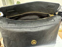 BAGTREE【明星同款】包包树奶盒包植鞣皮单肩斜挎腋下通勤Hobo枕头女士包 檀黑色-中号【磁吸拉链款】 高级小众 实拍图