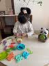 飒望【德国】面条机儿童彩泥橡皮泥无毒食品级玩具男孩女孩3-12岁礼物 DIY熊猫面条机【15造型模具+彩泥24+模具4】 实拍图