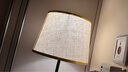 宅品（home taste）轻奢床头灯简约现代卧室触摸感应调光美式台灯复古家用床台灯床头 【金边亚麻罩】 按钮开关+单一亮度 暖光 5W LED 实拍图