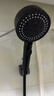 四季沐歌（MICOE）黑色增压淋浴花洒喷头套装 浴室淋浴头花洒手持花洒三件套HS125 实拍图