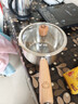 双枪奶锅316L不锈钢婴儿宝宝辅食小奶锅汤锅雪平蒸锅加厚 20cm 实拍图