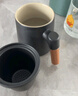 京东京造茶杯便携式黑陶茶泡茶壶茶杯功夫茶具办公杯随身茶壶容量400ml 实拍图
