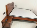 麦娅月实木床 胡桃木实木床中式双人床简约家用主卧婚床实木大床 胡桃木床+2柜+8cm环保棕垫 1800*2000mm框架款 实拍图