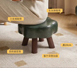 家逸实木小凳子家用沙发凳换鞋凳客厅小板凳办公室垫脚凳四脚软包矮凳 实拍图